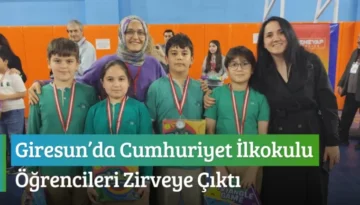 Giresun’da Cumhuriyet İlkokulu Öğrencileri Zirveye Çıktı