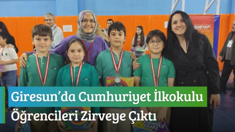 Giresun’da Cumhuriyet İlkokulu Öğrencileri Zirveye Çıktı