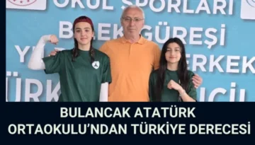 Bulancak Atatürk Ortaokulu’ndan Türkiye Derecesi