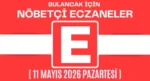 Bulancak İçin 11 Mayıs Pazartesi Akşamı Nöbetçi Eczane Hangisi?