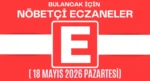 Bulancak İçin 18 Mayıs Pazartesi Akşamı Nöbetçi Eczane Hangisi?