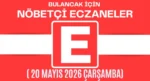 Bulancak İçin 20 Mayıs Çarşamba Akşamı Nöbetçi Eczane Hangisi?