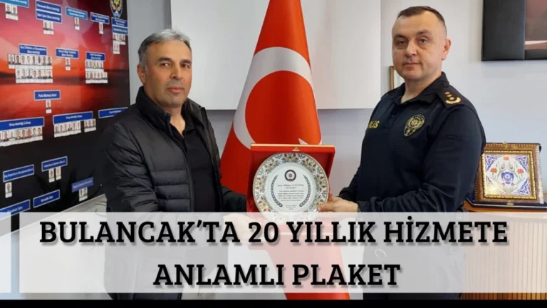 Bulancak’ta 20 Yıllık Hizmete Anlamlı Plaket