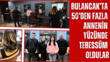 Bulancak’ta Almira Kuaför 50’den fazla Annenin Yüzünü Güldürdü