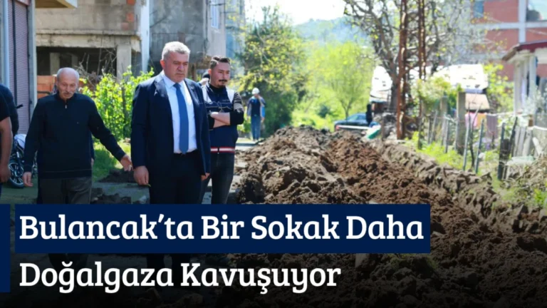 Bulancak’ta Bir Sokak Daha Doğalgaza Kavuşuyor