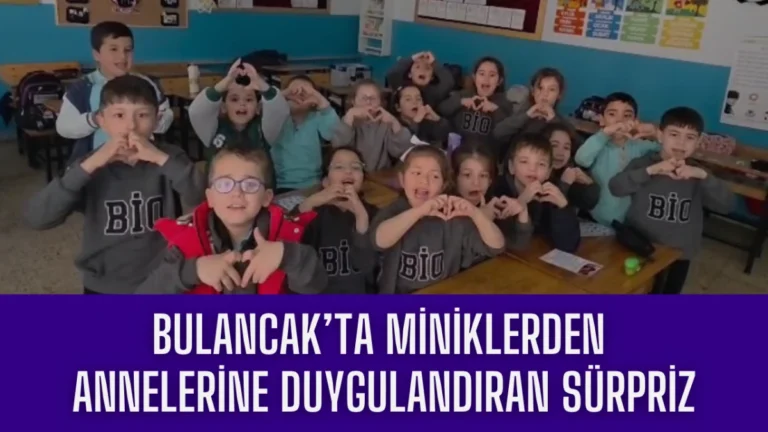 Bulancak’ta Miniklerden Annelerine Duygulandıran Sürpriz