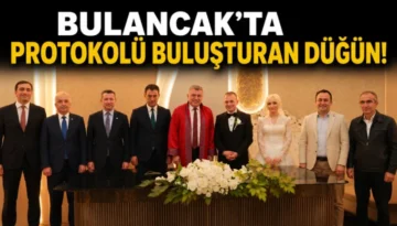 Bulancak’ta protokolü buluşturan düğün!