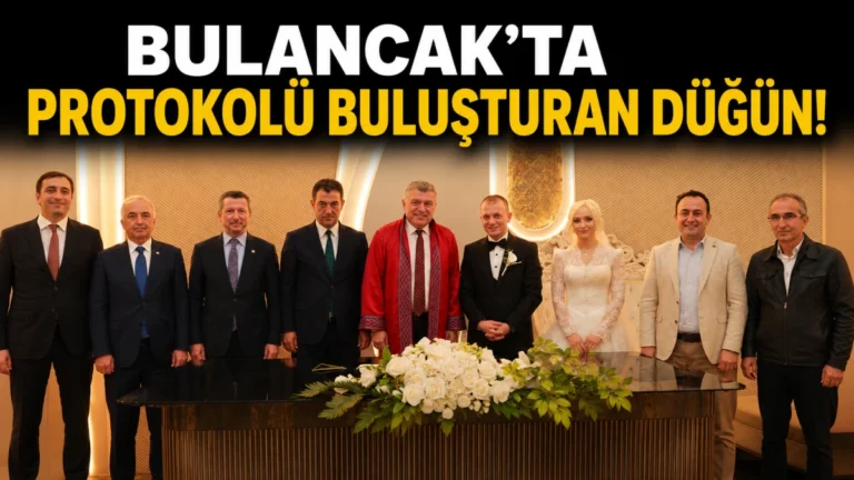 Bulancak’ta protokolü buluşturan düğün!
