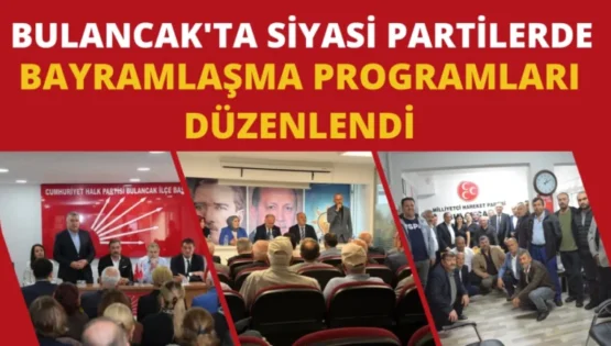 Bulancak’ta siyasi partilerde bayramlaşma programları düzenlendi
