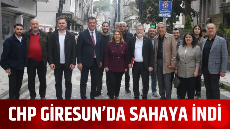 CHP Giresun’da sahaya indi