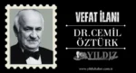 Dr. Cemil Öztürk vefat etti