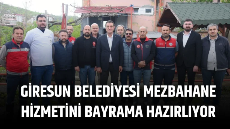 Giresun Belediyesi Mezbahane Hizmetini Bayrama Hazırlıyor