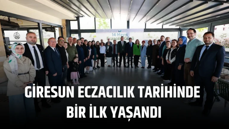 Giresun eczacılık tarihinde bir ilk yaşandı