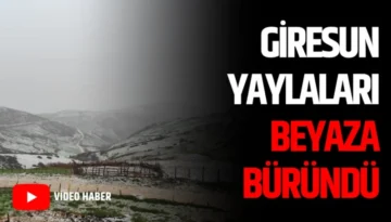 Giresun Yaylaları Beyaza Büründü