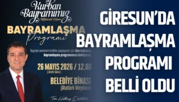 Giresun’da Bayramlaşma Programı Belli Oldu