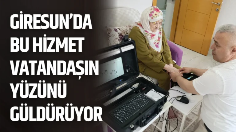 Giresun’da Bu Hizmet Vatandaşın Yüzünü Güldürüyor