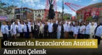 Giresun’da Eczacılardan Atatürk Anıtı’na Çelenk