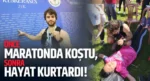 Giresun’da önce maratonda koştu, sonra hayat kurtardı!