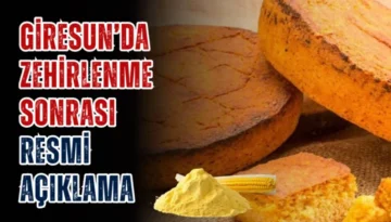 Giresun’da Zehirlenme Sonrası Resmi  Açıklama