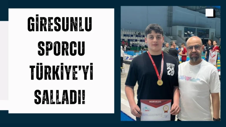 Giresunlu Sporcu Türkiye’yi Salladı!
