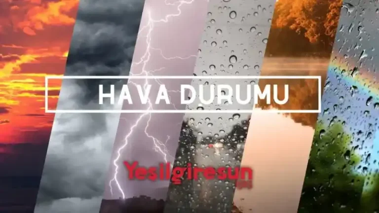 Giresun’da Pazar Bulutlu ve Ilık Geçecek: Hafta Boyunca 19–21 Derece, Değişken Hava Bekleniyor