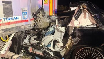 Giresun’da Trafik Kazası! Tıra Çarpan Otomobilin Sürücüsü Öldü