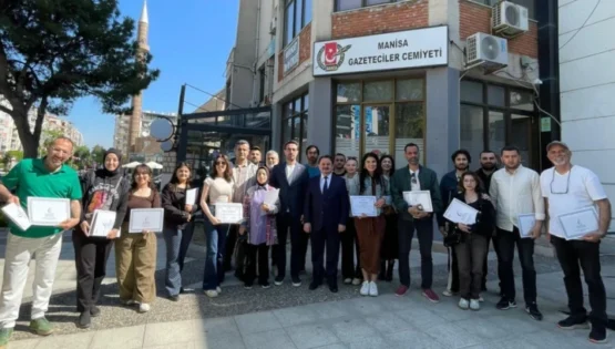 Manisa’lı gazetecilere haberde dron desteği