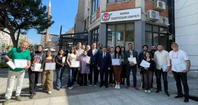 Manisa’lı gazetecilere haberde dron desteği