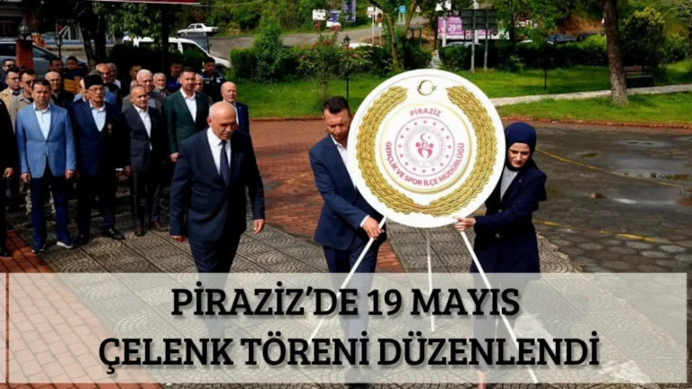 Piraziz’de 19 Mayıs Çelenk Töreni Düzenlendi