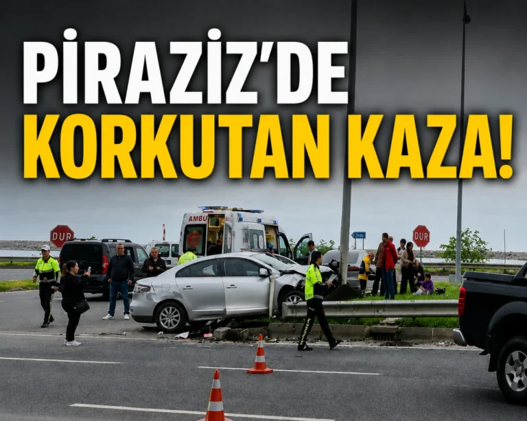 Piraziz’de Korkutan Kaza!