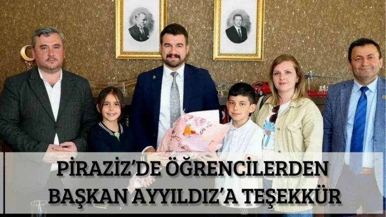 Piraziz’de Öğrencilerden Başkan Ayyıldız’a Teşekkür