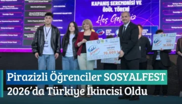 Pirazizli Öğrenciler SOSYALFEST 2026’da Türkiye İkincisi Oldu