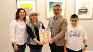 GRÜ Güzel Sanatlar Fakültesi Dekanı Resim Sergisi Açtı
