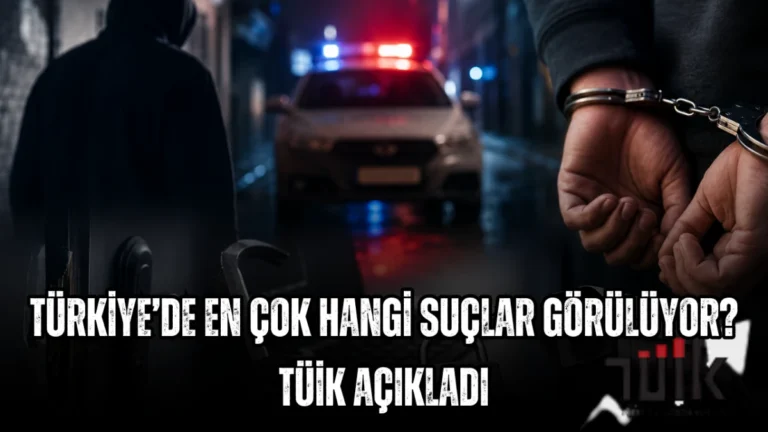 Türkiye’de En Çok Hangi Suçlar Görülüyor? TÜİK Açıkladı