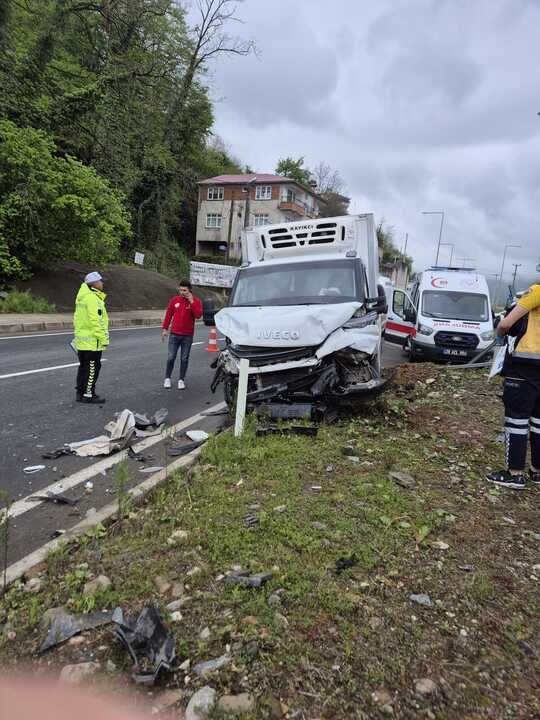 Giresun’da Trafik Kazası! 3 Yaralı