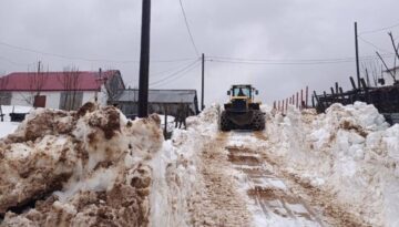 Yayla Yolları Kardan Temizleniyor