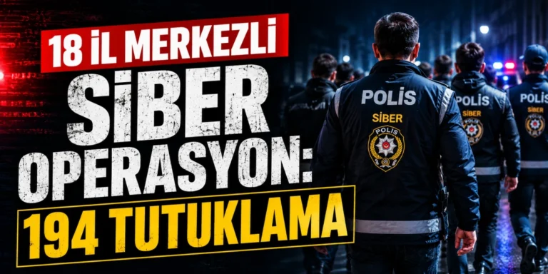 18 İl Merkezli Siber Operasyon: 194 Tutuklama