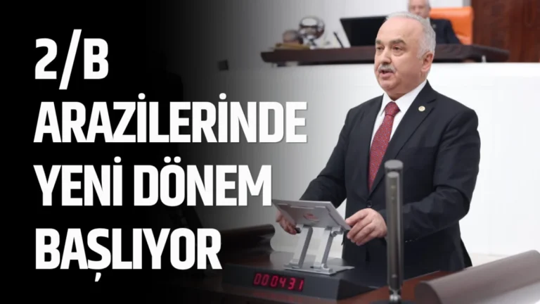 2/B Arazilerinde yeni dönem başlıyor