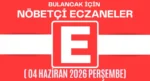 Bulancak İçin 04 Haziran Perşembe Akşamı Nöbetçi Eczane Hangisi?