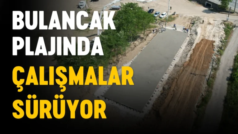 Bulancak Plajında çalışmalar sürüyor