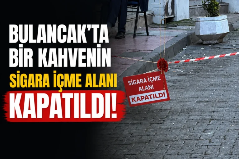 Bulancak’ta bir kahvenin sigara içme alanı kapatıldı