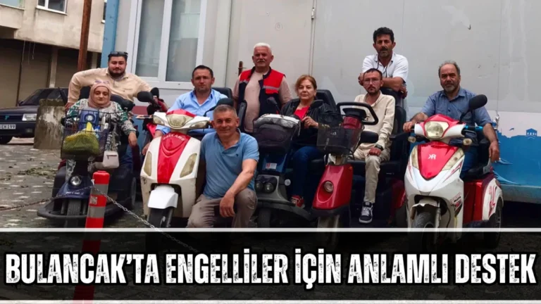 Bulancak’ta Engelliler için anlamlı destek