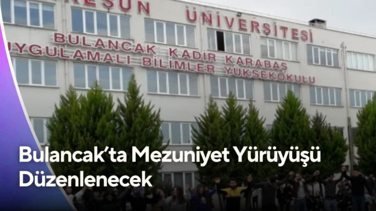Bulancak’ta Mezuniyet Yürüyüşü Düzenlenecek