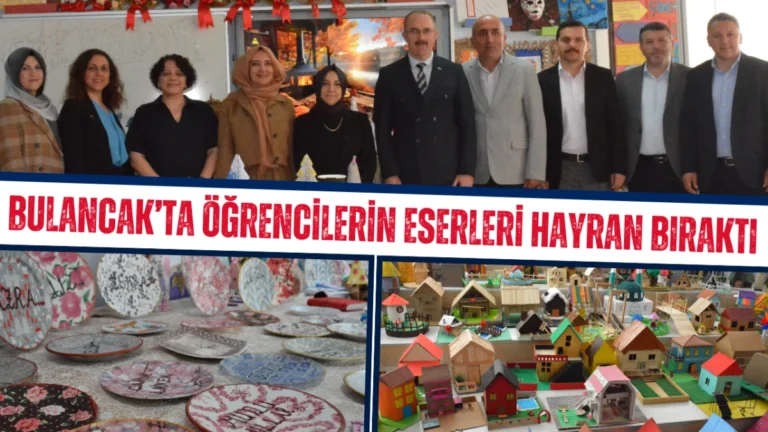Bulancak’ta öğrencilerin eserleri hayran bıraktı