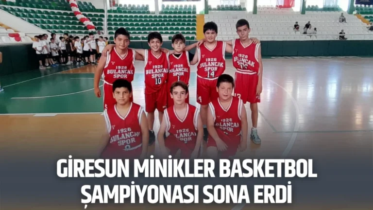 Giresun Minikler Basketbol Şampiyonası sona erdi