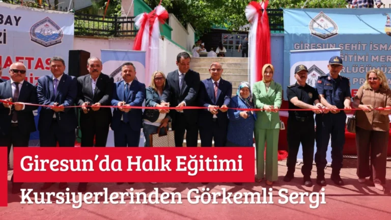 Giresun’da Kursiyerlerin emeği büyük beğeni topladı