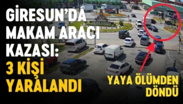 Giresun’da Makam Aracı Kazası: 3 Kişi Yaralandı