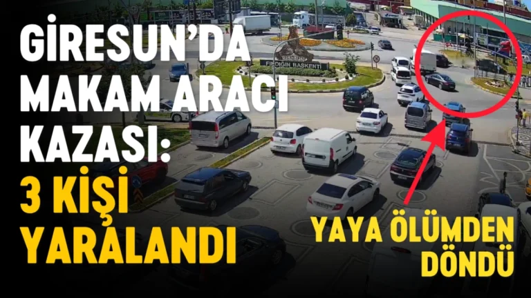 Giresun’da Makam Aracı Kazası: 3 Kişi Yaralandı