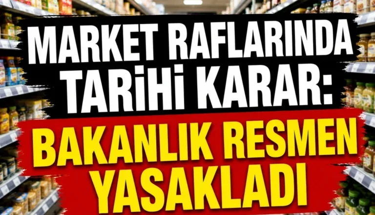 Market raflarında tarihi karar: Bakanlık resmen yasakladı!